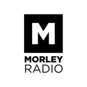 Morley Radio logo - black square with white M