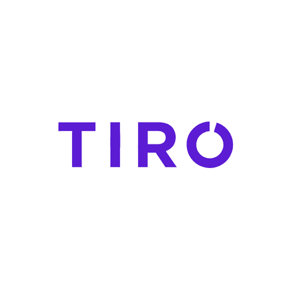 Tiro logo in purple