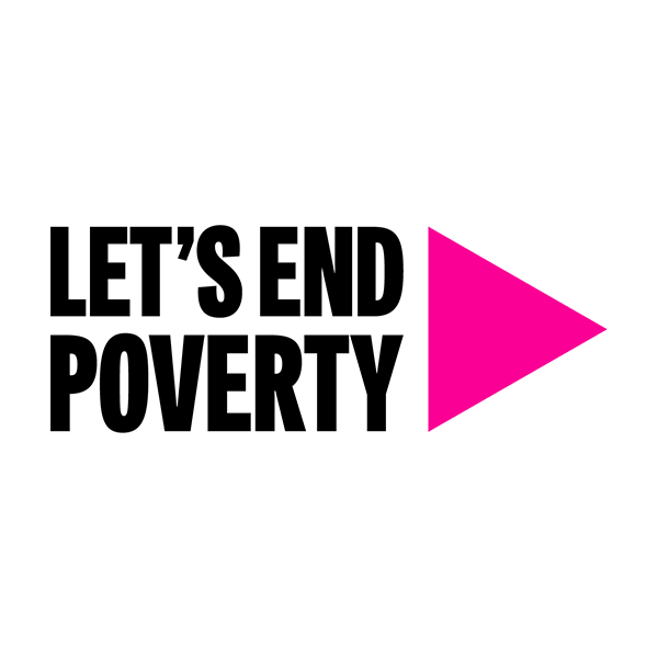 Let's end poverty logo