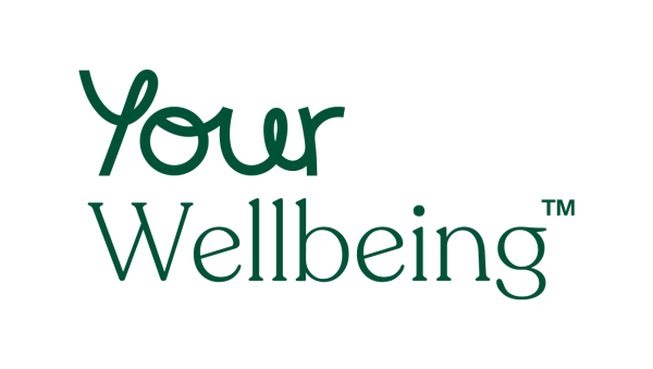 Your Wellbeing logo in dark green, one of three private healthcare brands