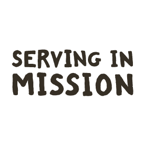 Serving in Mission logo by IE Brand