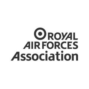 logo of Royal Air Forces Association in grey