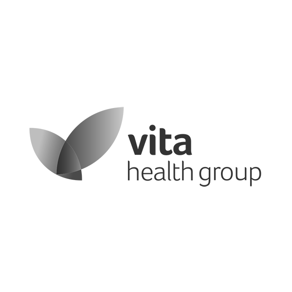 Vita Health Group logo (grey)