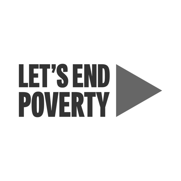 Let's end poverty logo