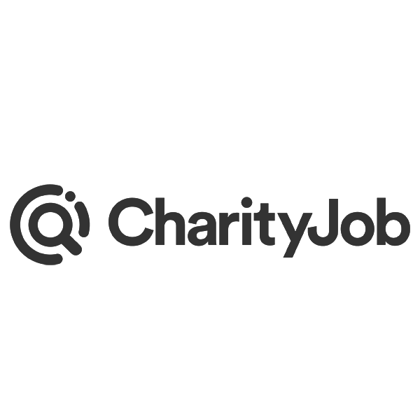 CharityJob logo (grey) by IE Brand