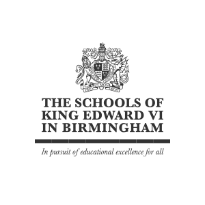 The Schools of King Edward VI in Birmingham logo/crest (grey)