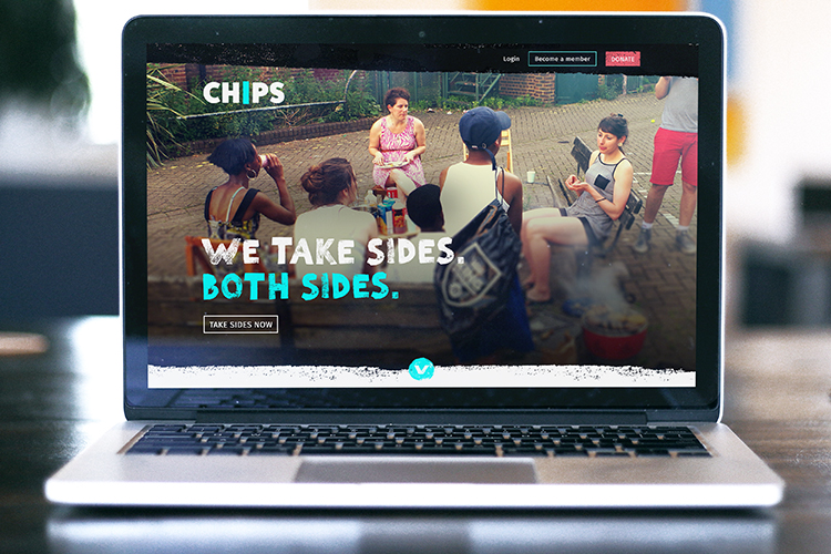 Rebranded CHIPS charity website