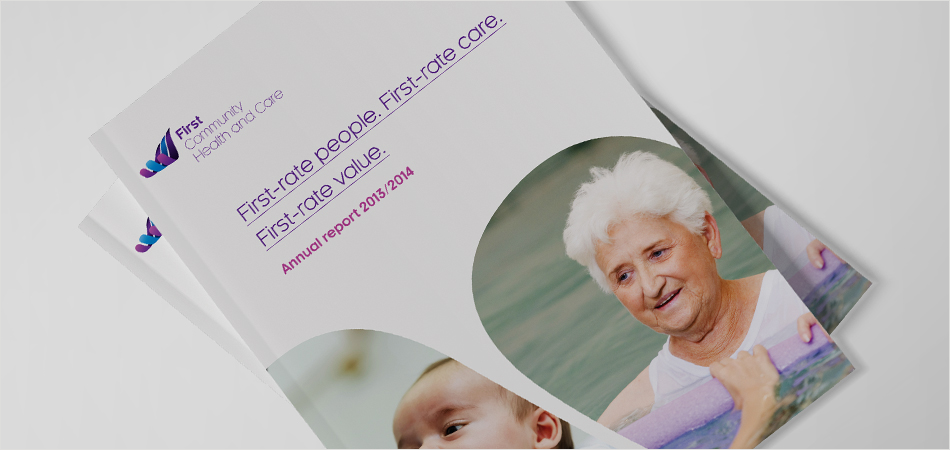 First Community Health and Care annual report in new brand