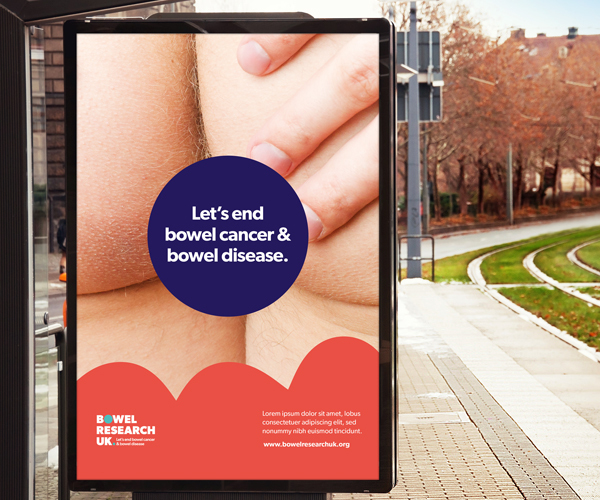 Bowel Research UK campaign poster