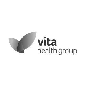 Vita Health Group logo (grey)