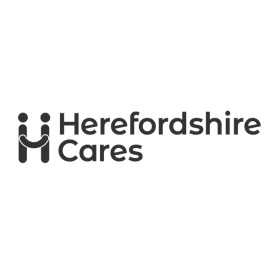 Herefordshire Cares logo in grey