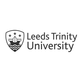 Leeds Trinity University crest in grey