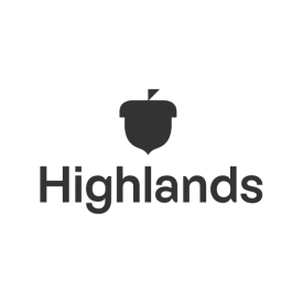 Highlands School logo in grey