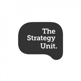 The Strategy Unit logo (grey) – by IE Brand