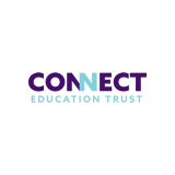 Connect Education Trust logo in purple with the second N in connect highlighted in pale blue