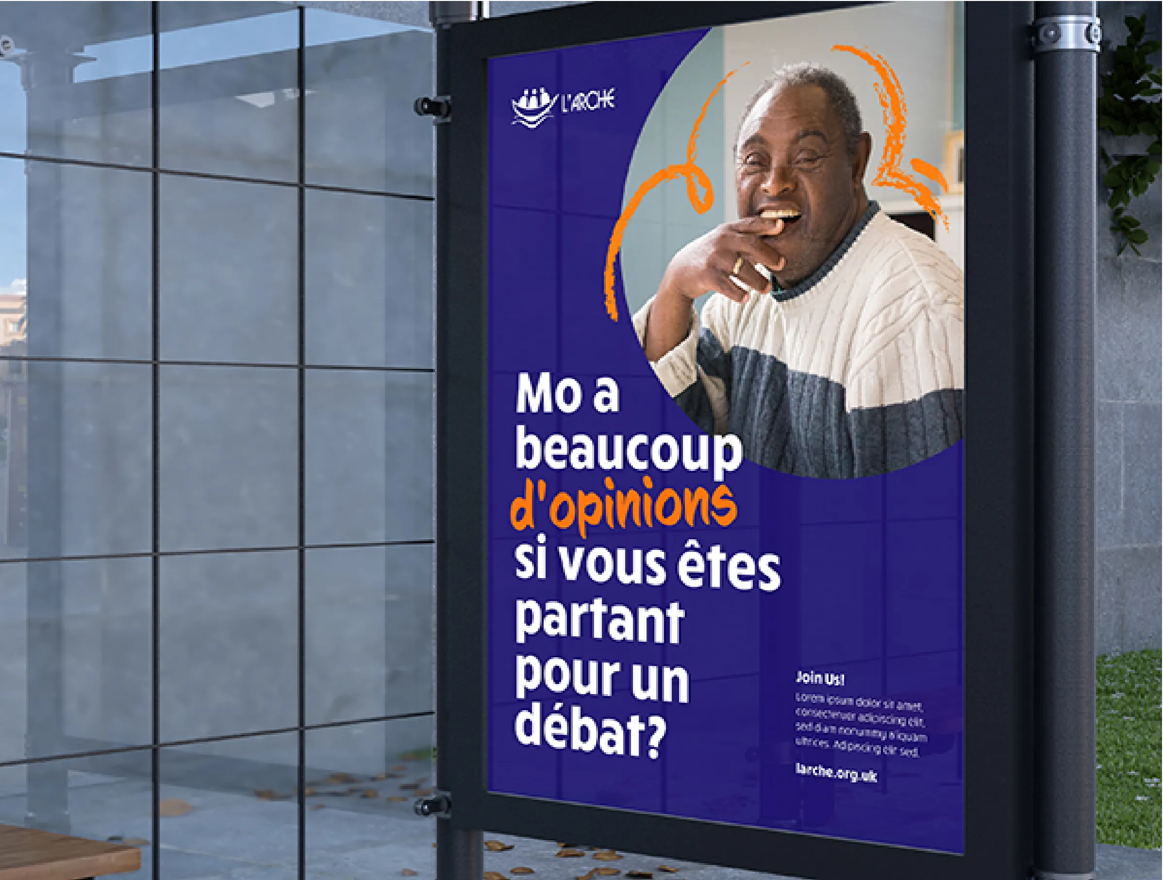 L'arche french advertisement