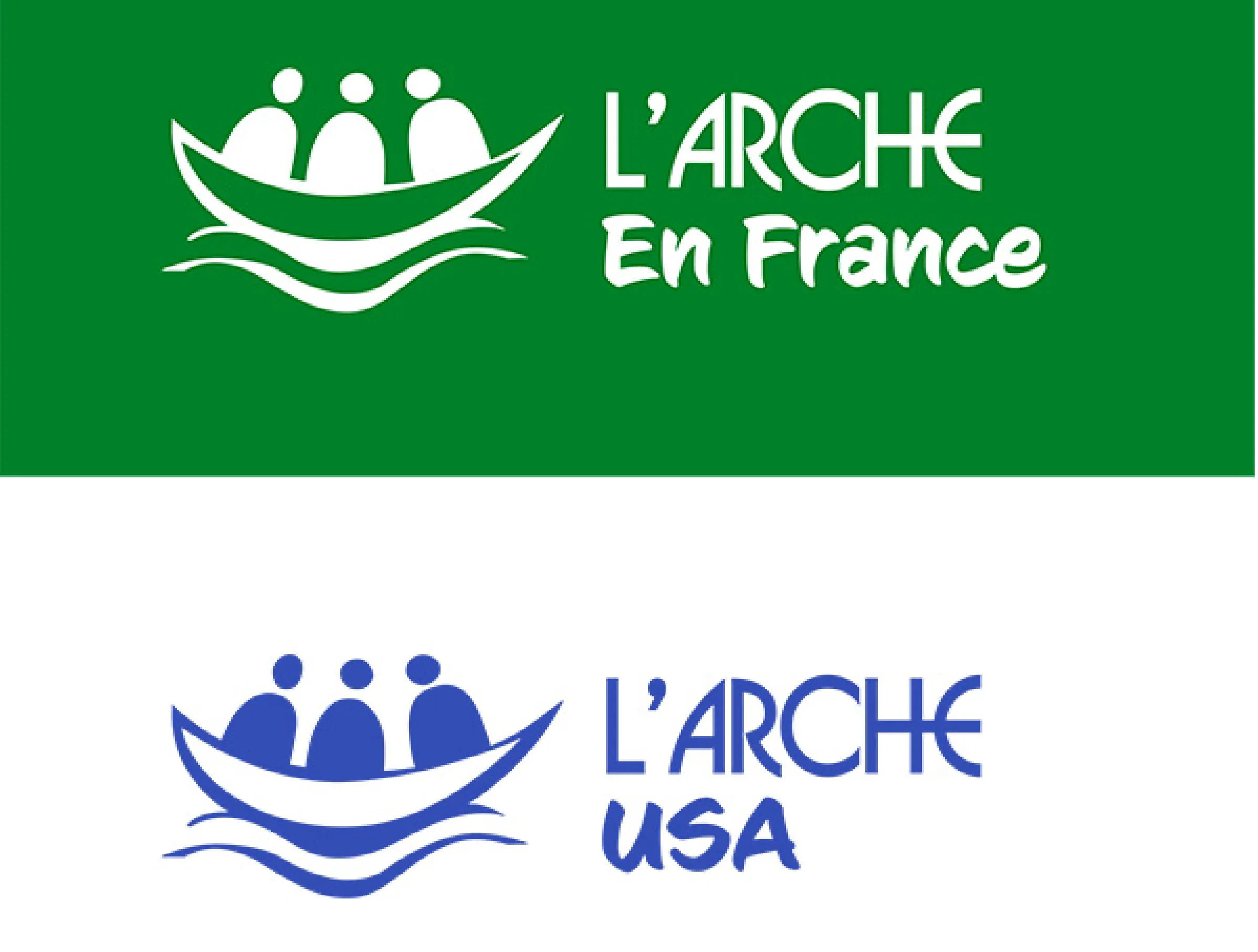 L'arche logo for France and for the USA