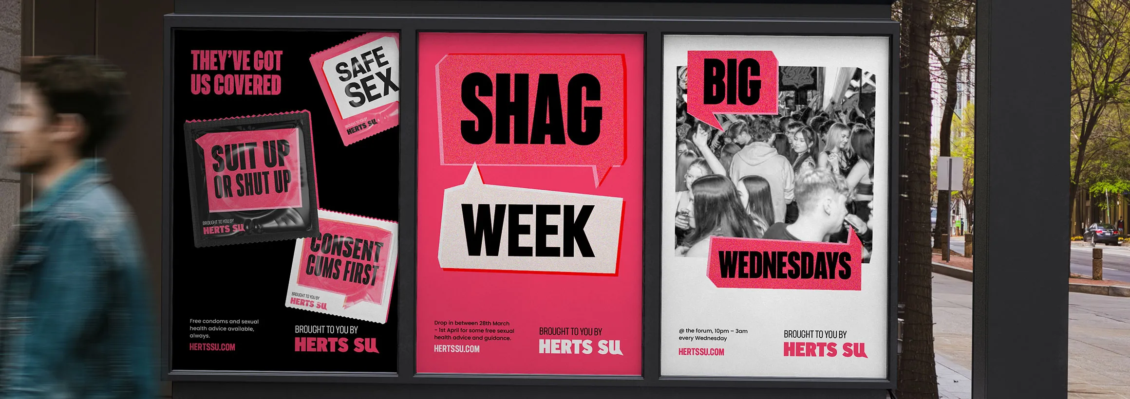 Herts SU event promotion posters