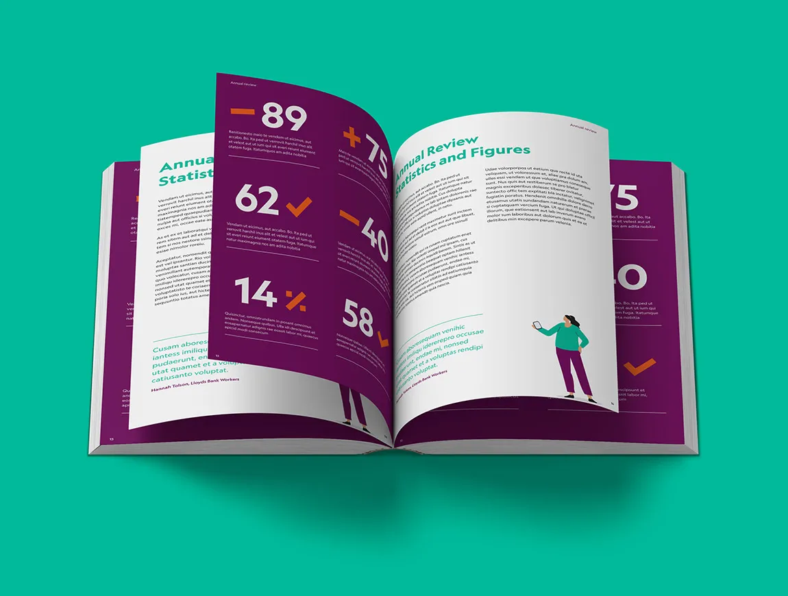 Bank Workers Charity annual report in new visual identity