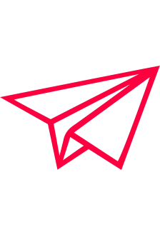 Paper plane icon representing brand messaging