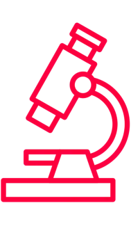 Microscope icon representing brand research